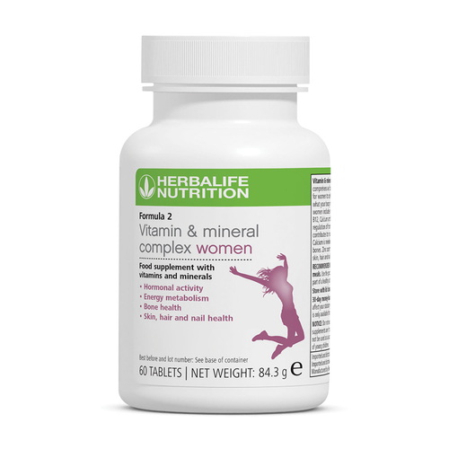 Herbalife Formula 2 - Vitamin & Mineral Complex Women's (60 tablets) - The Herba Coach