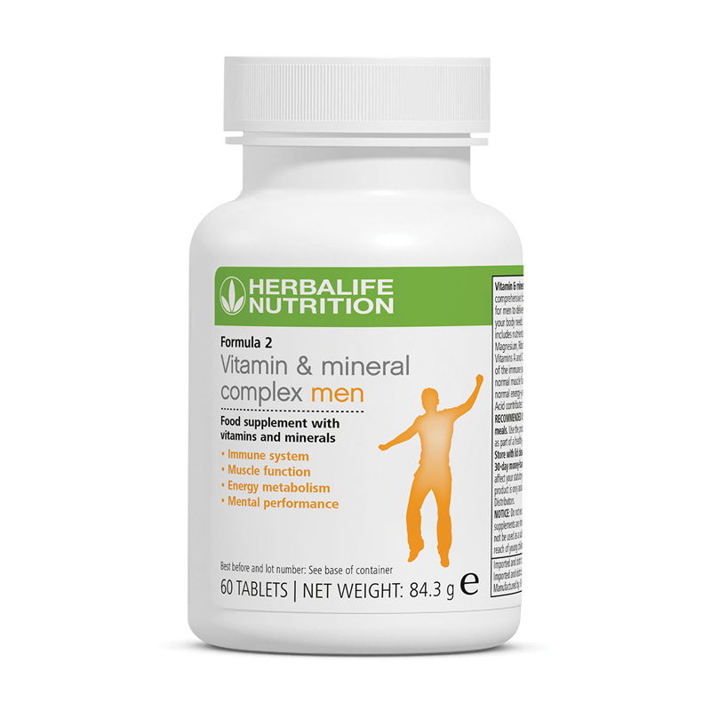 Herbalife Formula 2 - Vitamin & Mineral Complex Men's (60 tablets) - The Herba Coach