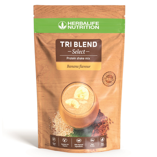 Herbalife Tri Blend Select - Protein Shake Mix Banana (600g) - The Herba Coach