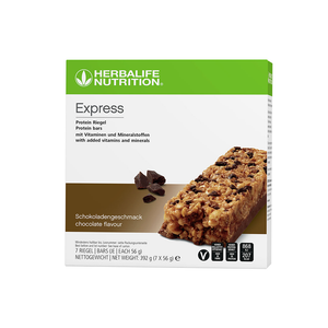 NEW - Herbalife Express Protein Bar Dark Chocolate (7 bars per box)